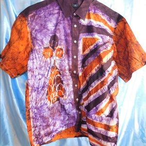Dye Button Down Shirt